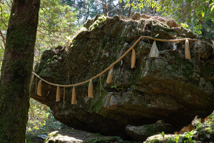 <C_005>和良・戸隠神社と和良鮎を楽しむコース「不思議な伝説の岩と日本一の鮎「和良鮎」の里散策」