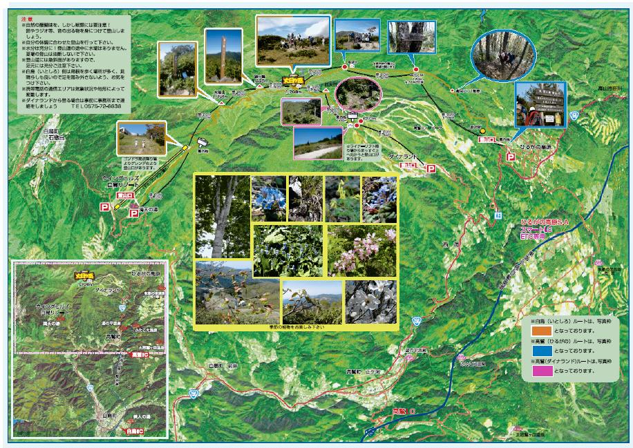 大日ヶ岳登山道マップ